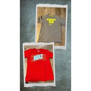 Boys Nike t-shirt bundle lot size L 10/12 GUC